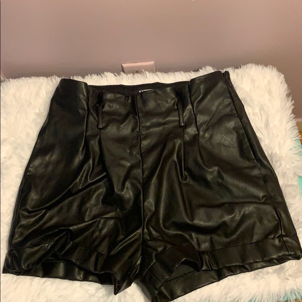 Express high waisted shorts size 8 (black)